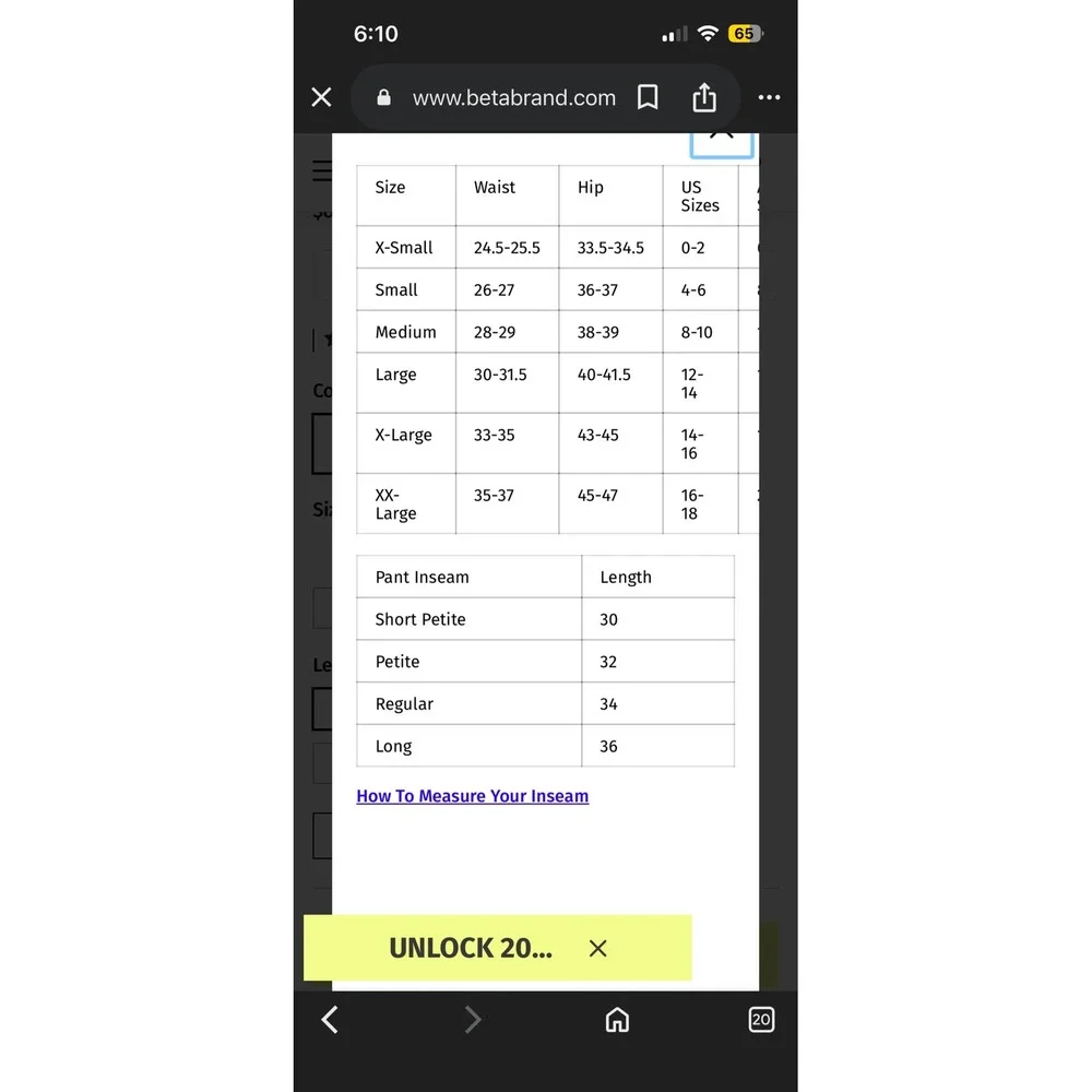 BetaBrand Atlantic Dress Pant Yoga Pants Sailor Wide Leg Gray S - Picture 5 of 5